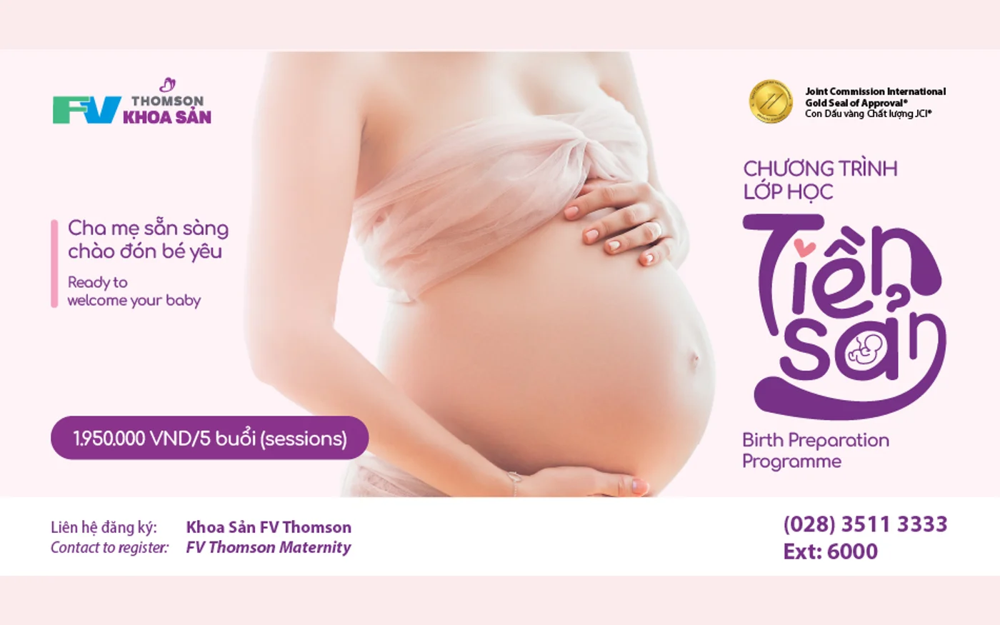 Hình chính thức dùng chung cho chương trình lớp học tiền sản FV