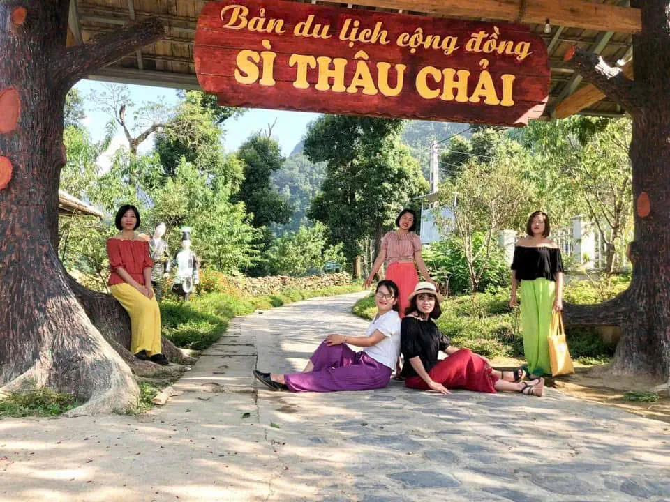 Cổng vào bản du lịch cộng đồng Sì Thâu Chải