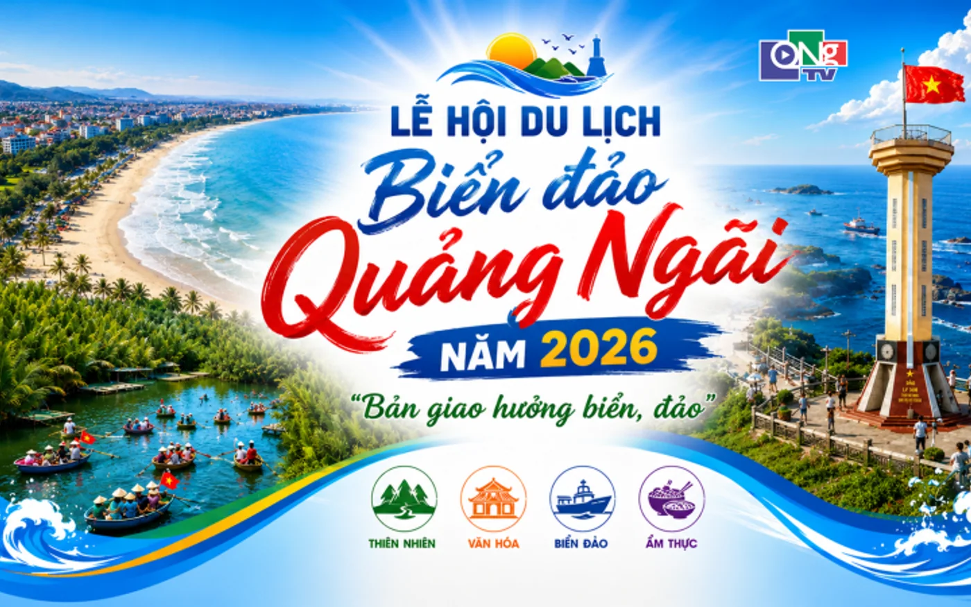 Hình nhận diện Lễ hội Du lịch Biển đảo Quảng Ngãi 2026