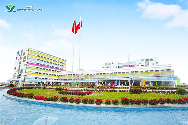 Ngoại thất bệnh viện · Bệnh viện Nhi Trung ương - Cơ sở 2