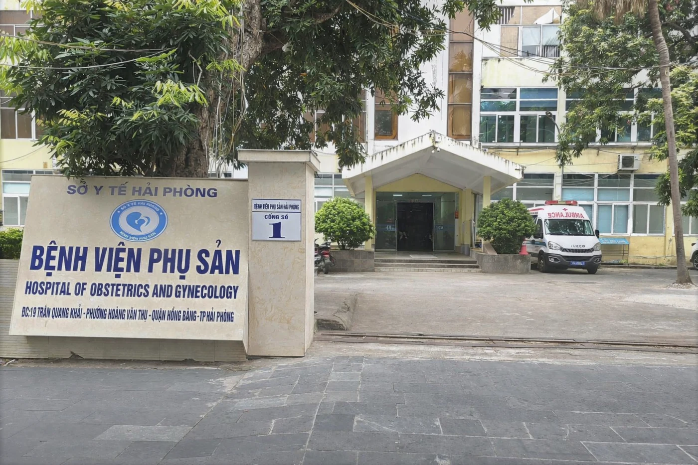 Ngoại thất bệnh viện · Bệnh viện Phụ sản Hải Phòng