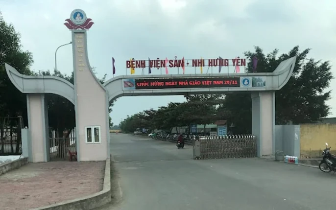 Ngoại thất bệnh viện · Bệnh viện Sản Nhi tỉnh Hưng Yên