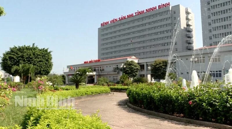 Ngoại thất bệnh viện · Bệnh viện Sản Nhi tỉnh Ninh Bình