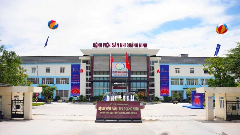 Ngoại thất bệnh viện · Bệnh viện Sản Nhi Quảng Ninh