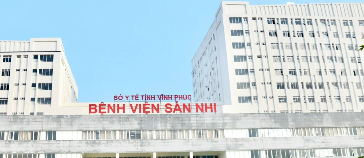 Ngoại thất bệnh viện · Bệnh viện Sản Nhi Vĩnh Phúc